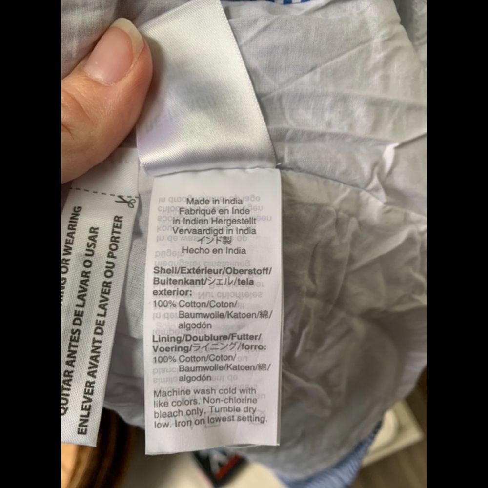 NWT J. Crew Blue and White Striped Dress- Size XL - Picture 5 of 5